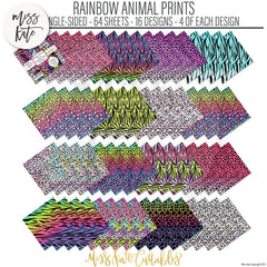 Rainbow Animal Prints - 6X6 Paper Pack (Ss)