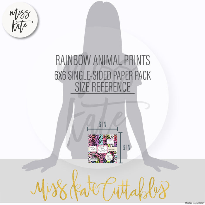Rainbow Animal Prints - 6X6 Paper Pack (Ss)