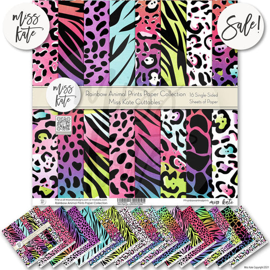 Rainbow Animal Prints - Paper Pack 12X12 (Ss)
