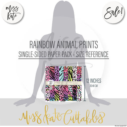 Rainbow Animal Prints - Paper Pack 12X12 (Ss)