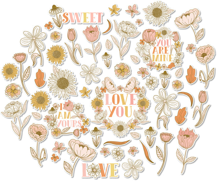 Retro Florals - Die Cuts