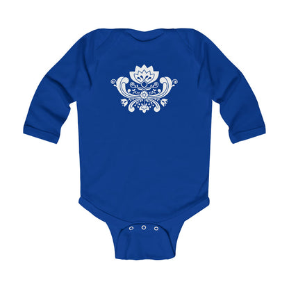 Rosemaling Long Sleeve Bodysuit Scandinavian Design Studio