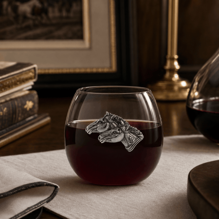 Running Horse Stemless Wine Glass 2