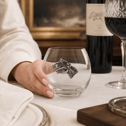 Running Horse Stemless Wine Glass 3
