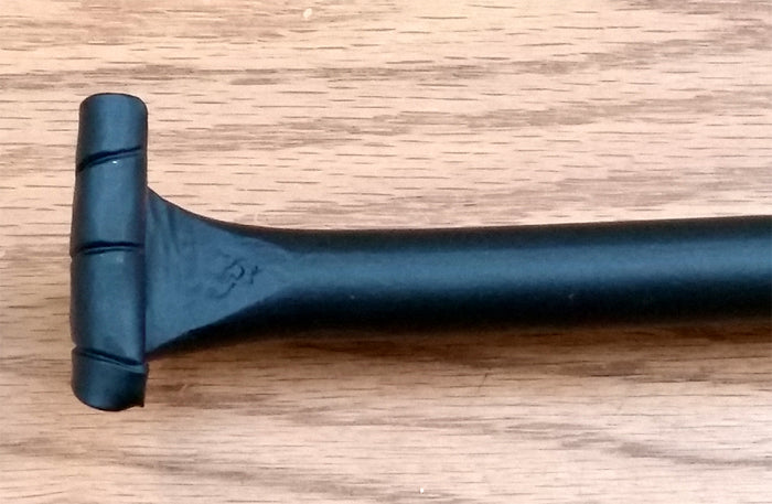 Rustic Cane Bolt "fish tail" handle  (includes flat strike plate) - Wild West Hardware