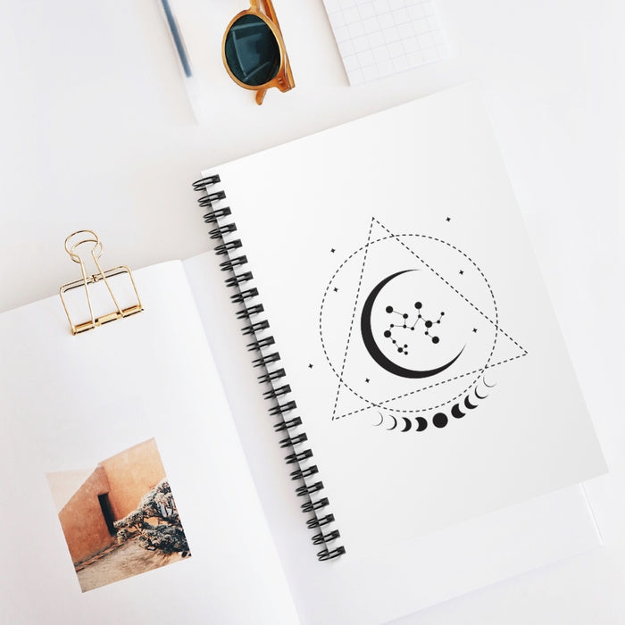 Sagittarius Spiral Lined Notebook