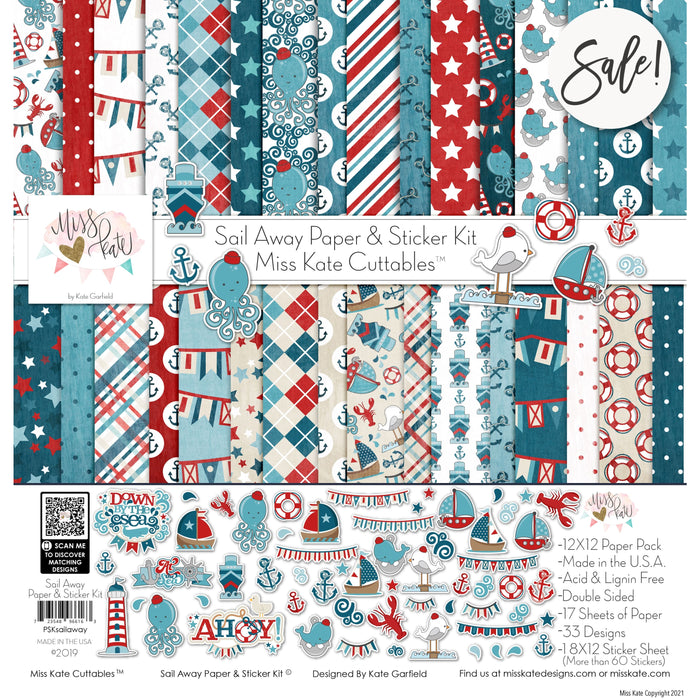 Sail Away - Paper & Sticker Kit 12X12 (Ds)