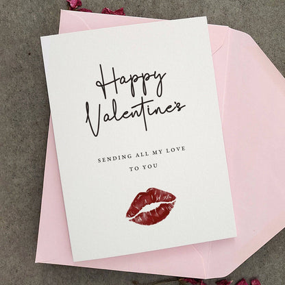 Sending all my love to you Valentine's Day Card - XOXOKristen