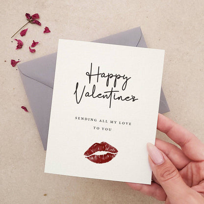Sending all my love to you Valentine's Day Card - XOXOKristen