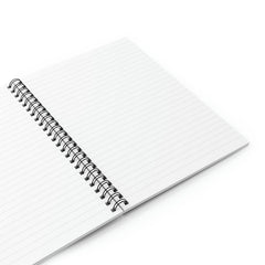 Simple Pink & White Spiral Lined Notebook