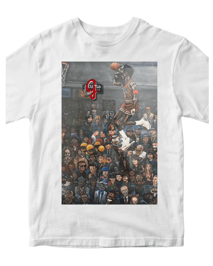 Jordan SLAM 80's Celebrities - Original Jawns - White T-Shirt - T-Shirt - Jawns on Fire Sneakers & Shoes