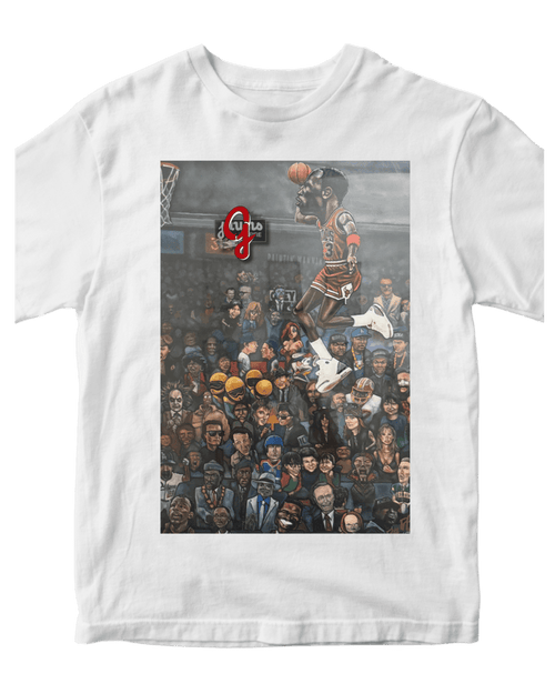 Jordan SLAM 80's Celebrities - Original Jawns - White T-Shirt - T-Shirt - Jawns on Fire Sneakers & Shoes