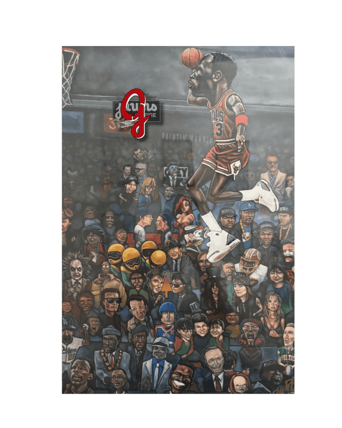 Jordan SLAM 80's Celebrities - Original Jawns - White T-Shirt - T-Shirt - Jawns on Fire Sneakers & Shoes