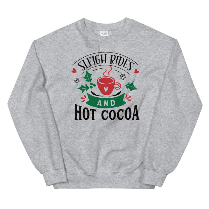 Sleigh Rides and Hot Cocoa Crew Sweatshirt
