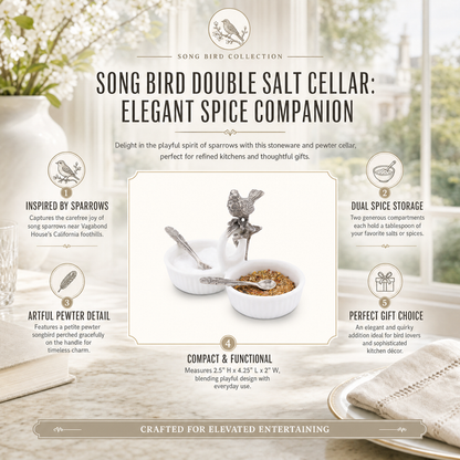 Song Bird Dbl Salt Cellar 7