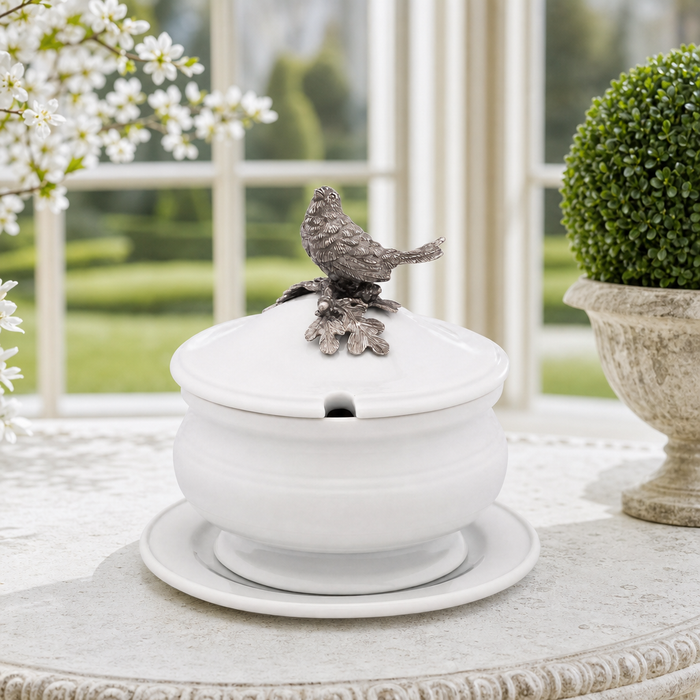 Songbird Porcelain Lidded Bowl 2