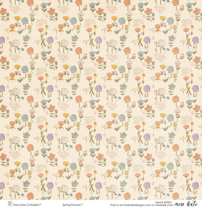 Spring Flowers - Paper Pack Single Sided