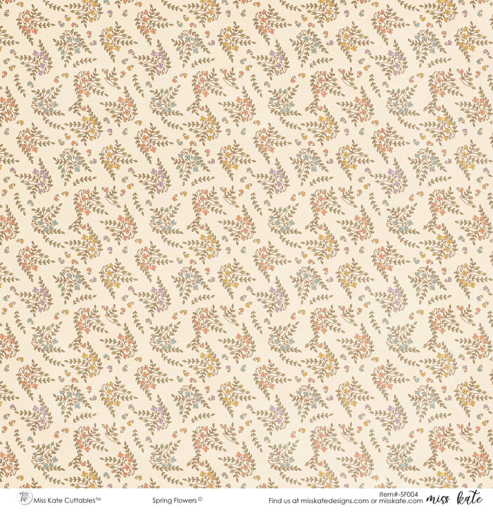 Spring Flowers - Paper Pack Single Sided