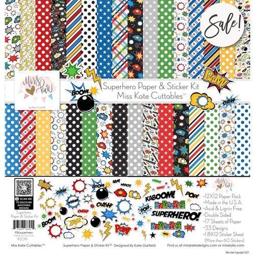 Superhero - Paper & Sticker Kit 12X12 (Ds)