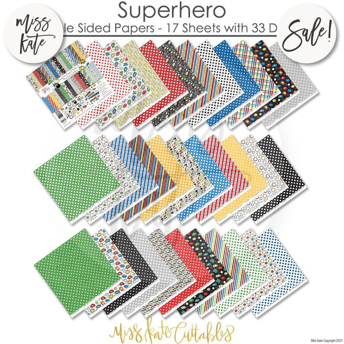 Superhero - Paper & Sticker Kit 12X12 (Ds)