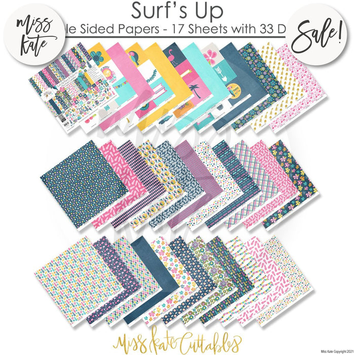 Surfs Up - Paper & Sticker Kit 12X12 (Ds)