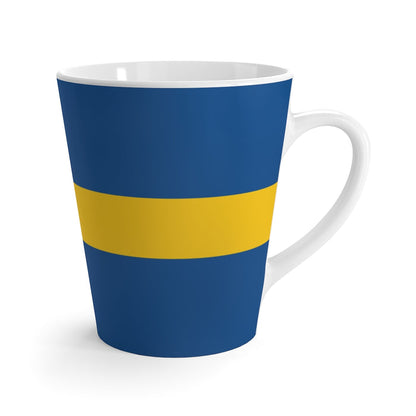 Swedish Flag Latte Mug Scandinavian Design Studio