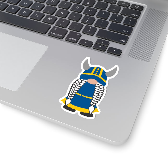 Swedish Viking Girl Gnome Sticker Scandinavian Design Studio
