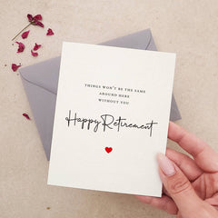 Things won't be the same without you Retirement Card - XOXOKristen