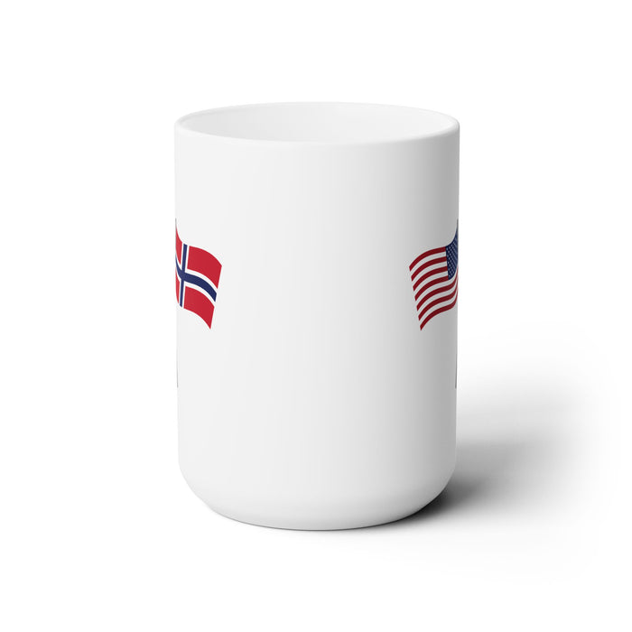 United States And Norway Crossed Flags Mug