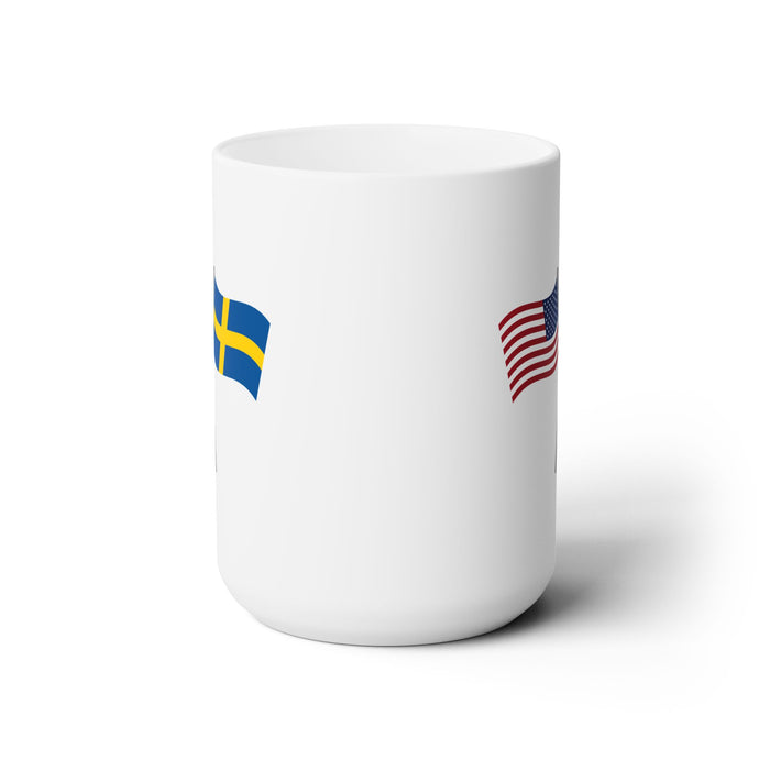 United States And Sweden Crossed Flags Mug