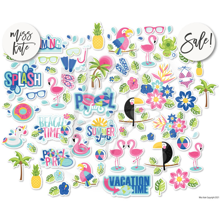 Vacation Time - Paper & Sticker Kit 12X12 (Ds)