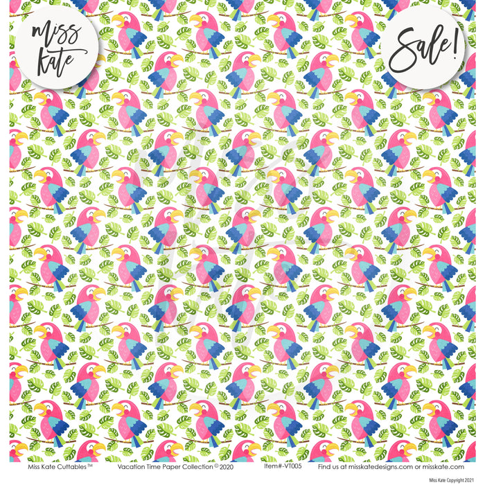 Vacation Time - Paper & Sticker Kit 12X12 (Ds)