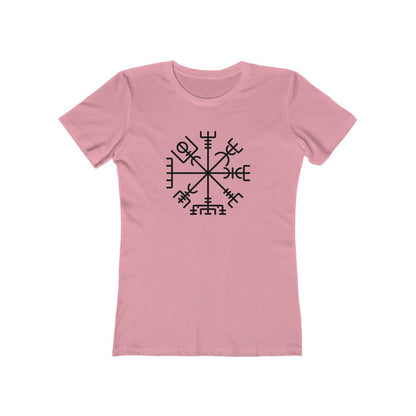 Viking Compass Women's Fit T-Shirt Solid Light Pink / S - Scandinavian Design Studio
