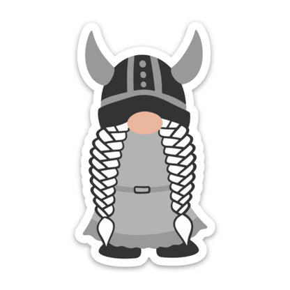 Viking Girl Gnome Sticker Scandinavian Design Studio