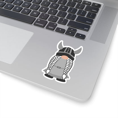 Viking Girl Gnome Sticker Scandinavian Design Studio