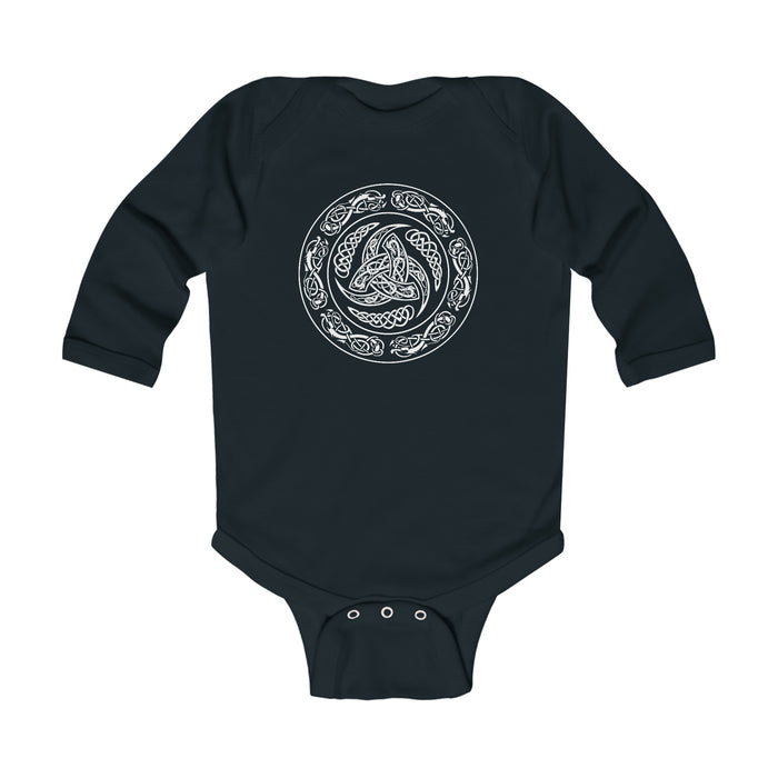 Viking Shield Long Sleeve Bodysuit Scandinavian Design Studio