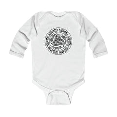 Viking Shield Long Sleeve Bodysuit Scandinavian Design Studio