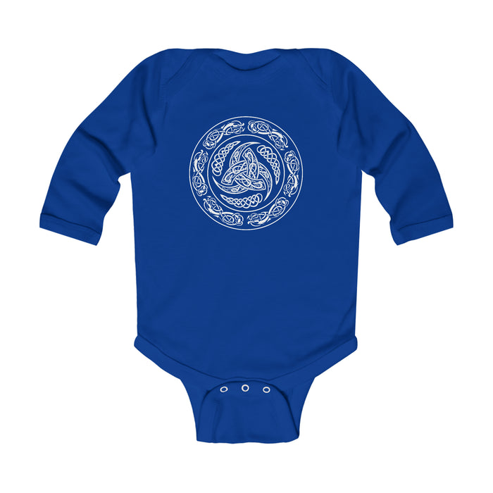 Viking Shield Long Sleeve Bodysuit Scandinavian Design Studio