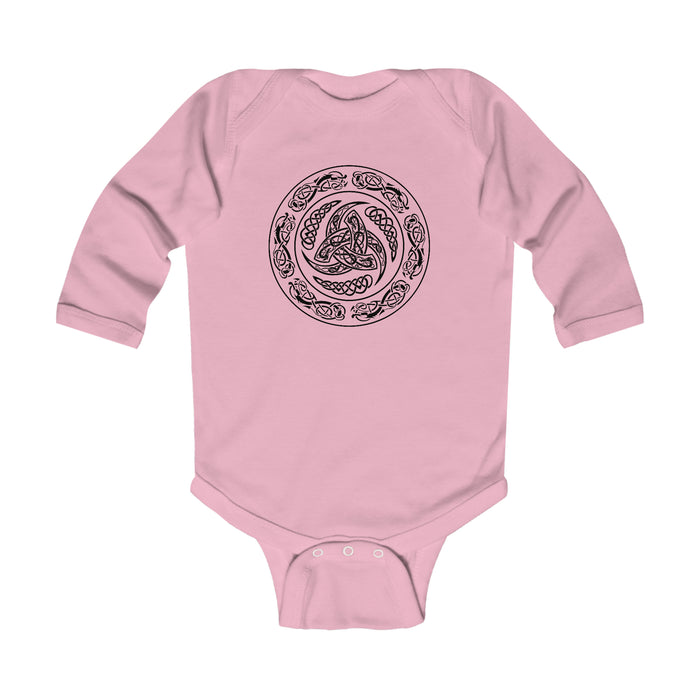 Viking Shield Long Sleeve Bodysuit Scandinavian Design Studio