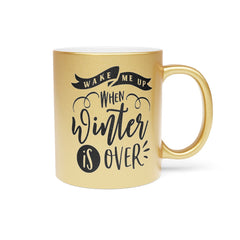 Wake Me Up Metallic Mug