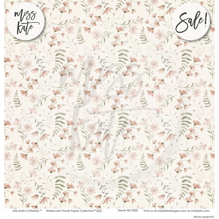 Watercolor Florals - Paper Pack 12X12 (Ds)