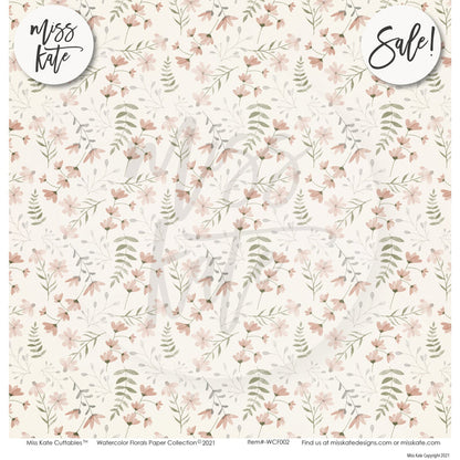 Watercolor Florals - Paper Pack 12X12 (Ds)