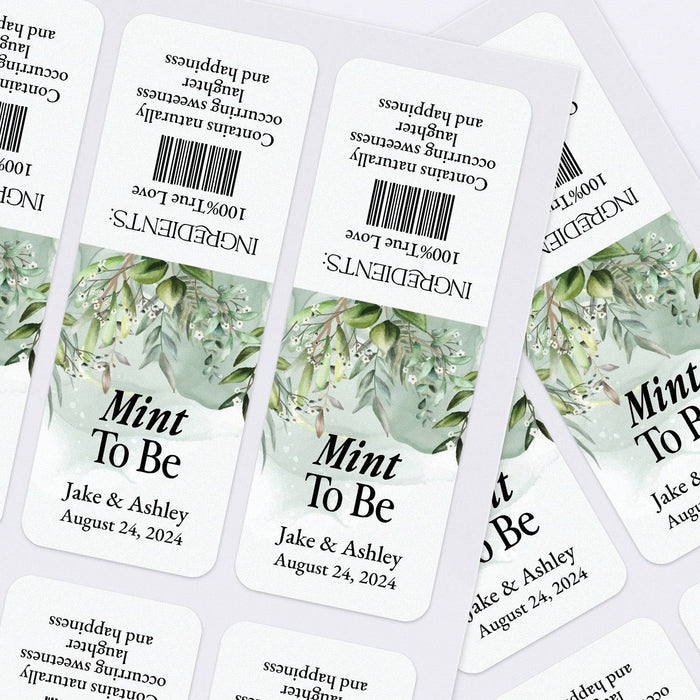 Watercolor Greenery Tic Tac Labels - XOXOKristen