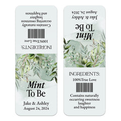 Watercolor Greenery Tic Tac Labels - XOXOKristen