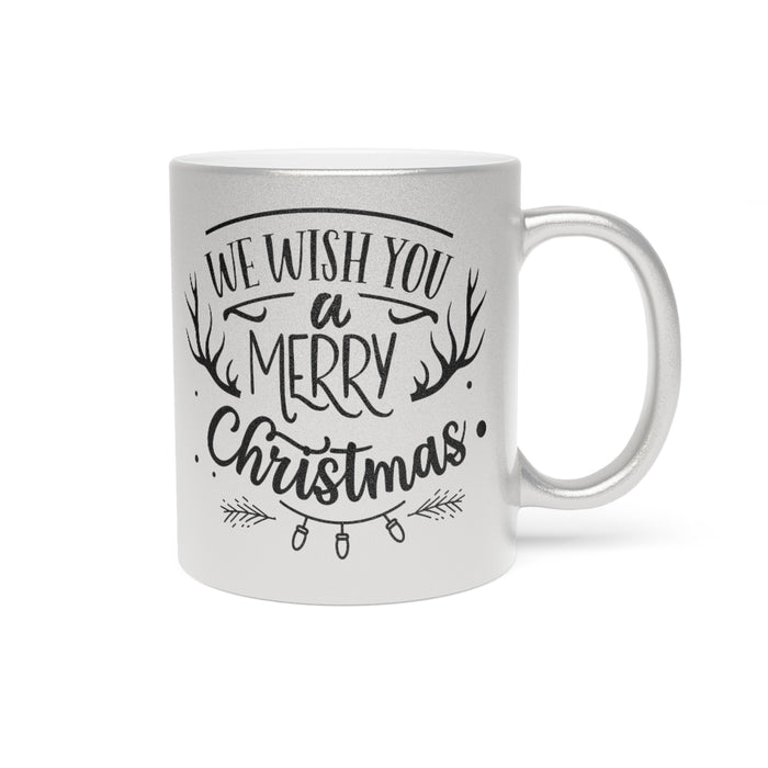 We Wish You A Merry Christmas Metallic Mug