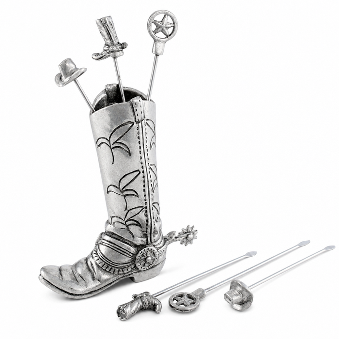 Western Boot Cheese Pick Set 1