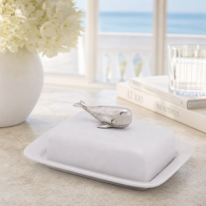 Whale Stoneware Butter dish 2