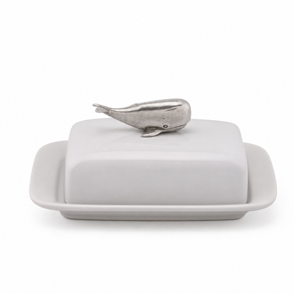 Whale Stoneware Butter dish 6