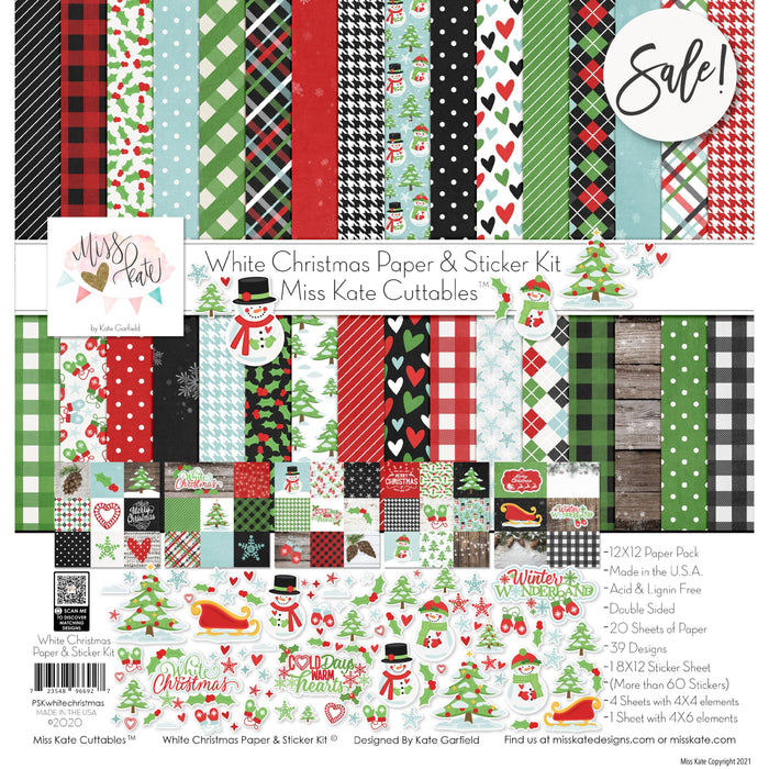 White Christmas - Paper & Sticker Kit 12X12 (Ds)
