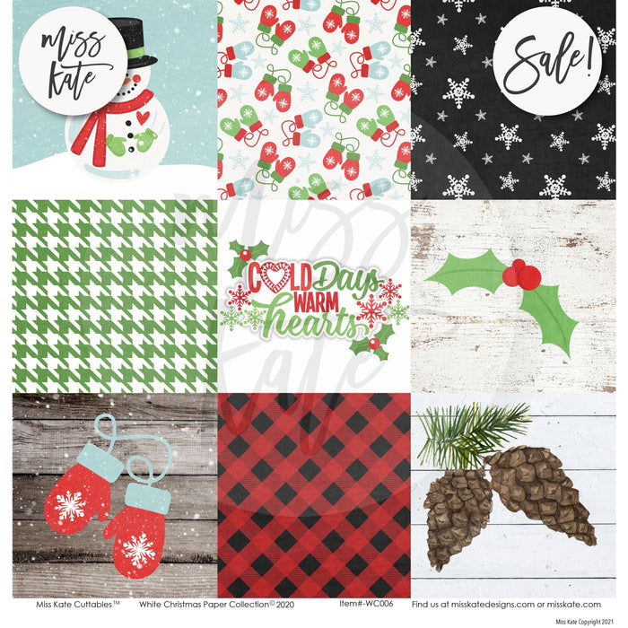 White Christmas - Paper & Sticker Kit 12X12 (Ds)